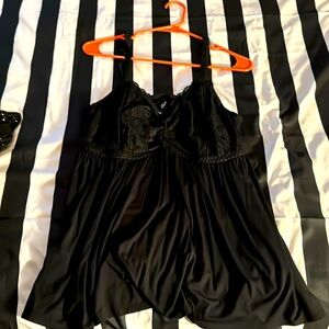 Babydoll lace sleep shirt